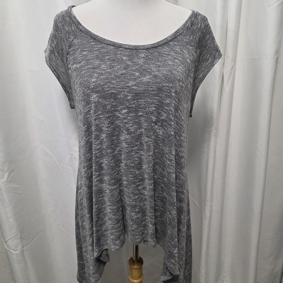Mossimo Supply Co. Heather Gray Short Sleeve Top - Picture 1 of 4